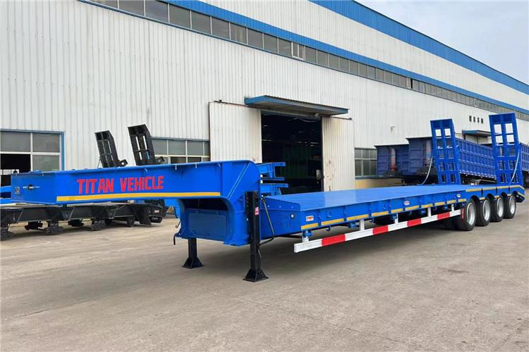TITAN 4 Axle Low Bed Truck Trailer for Sale In Philippines - Alçak çerçeveli platform dorse: fotoğraf 3 TITAN 4 Axle Low Bed Truck Trailer for Sale In Philippines - Alçak çerçeveli platform dorse: fotoğraf 3