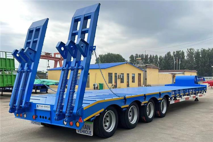 TITAN 4 Axle Low Bed Truck Trailer for Sale In Philippines - Alçak çerçeveli platform dorse: fotoğraf 2 TITAN 4 Axle Low Bed Truck Trailer for Sale In Philippines - Alçak çerçeveli platform dorse: fotoğraf 2