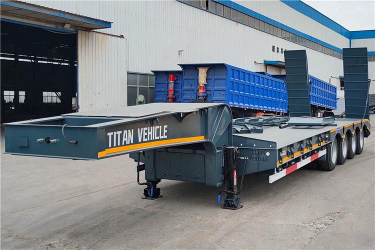 TITAN 4 Axle Low Loader Trailer for Sale In Jamaica - Alçak çerçeveli platform dorse: fotoğraf 1 TITAN 4 Axle Low Loader Trailer for Sale In Jamaica - Alçak çerçeveli platform dorse: fotoğraf 1
