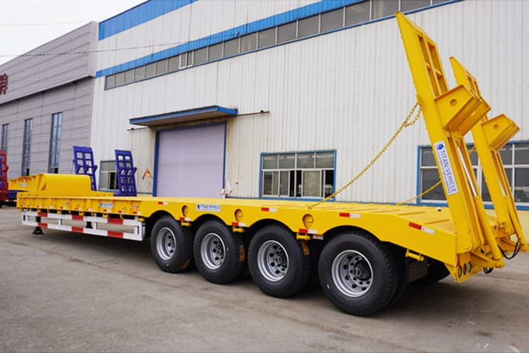 TITAN 4 Axle Lowbed Trailer Truck for Sale in Zambia - Alçak çerçeveli platform dorse: fotoğraf 3 TITAN 4 Axle Lowbed Trailer Truck for Sale in Zambia - Alçak çerçeveli platform dorse: fotoğraf 3