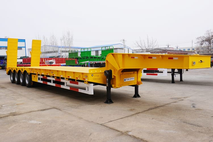 TITAN 4 Axle Lowbed Trailer Truck for Sale in Zambia - Alçak çerçeveli platform dorse: fotoğraf 2 TITAN 4 Axle Lowbed Trailer Truck for Sale in Zambia - Alçak çerçeveli platform dorse: fotoğraf 2