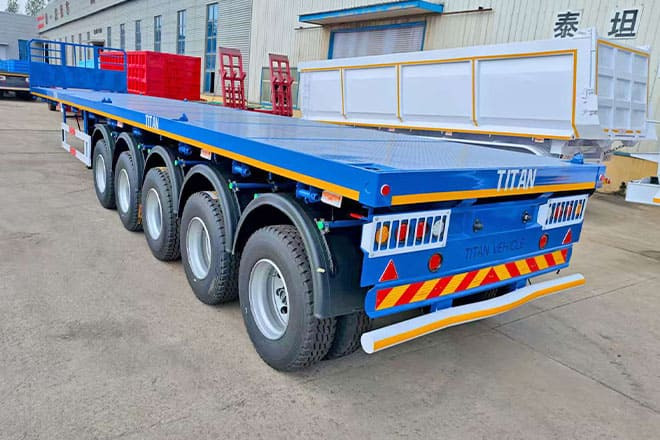 TITAN 5 Axle New Flatbed Trailers for Sale in Mauritius - Açık/ Sal dorse: fotoğraf 2 TITAN 5 Axle New Flatbed Trailers for Sale in Mauritius - Açık/ Sal dorse: fotoğraf 2