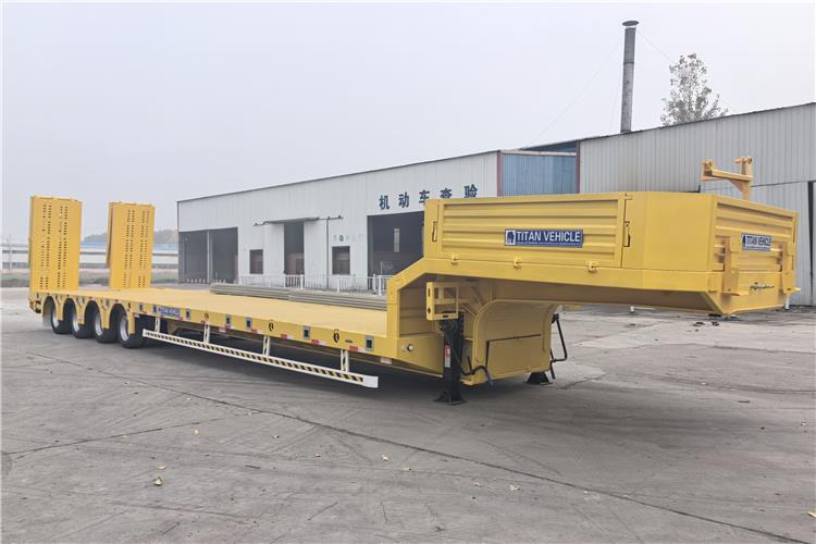 TITAN Heavy Duty 4 Low Bed Trailer for Sale Price In Guinea - Alçak çerçeveli platform dorse: fotoğraf 1 TITAN Heavy Duty 4 Low Bed Trailer for Sale Price In Guinea - Alçak çerçeveli platform dorse: fotoğraf 1