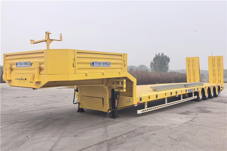 TITAN Heavy Duty 4 Low Bed Trailer for Sale Price In Guinea - Alçak çerçeveli platform dorse: fotoğraf 2 TITAN Heavy Duty 4 Low Bed Trailer for Sale Price In Guinea - Alçak çerçeveli platform dorse: fotoğraf 2