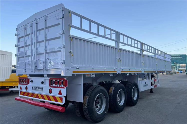 TITAN In Stock 30/40/50 Ton Fence Semi Trailer Transport Cargo Bulk In Senegal - Hayvan nakil aracı dorse: fotoğraf 2 TITAN In Stock 30/40/50 Ton Fence Semi Trailer Transport Cargo Bulk In Senegal - Hayvan nakil aracı dorse: fotoğraf 2
