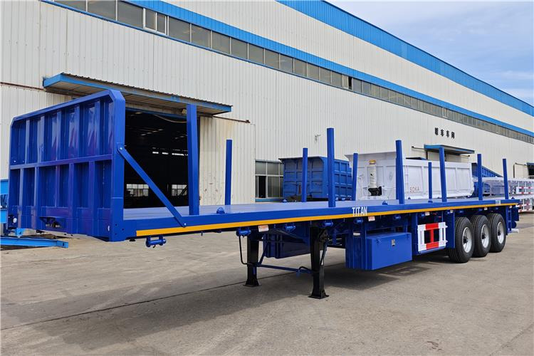 TITAN Tri Axle 40 foot Semi Truck Flatbed Trailer In Sierra Leone - Şasi dorse: fotoğraf 1 TITAN Tri Axle 40 foot Semi Truck Flatbed Trailer In Sierra Leone - Şasi dorse: fotoğraf 1