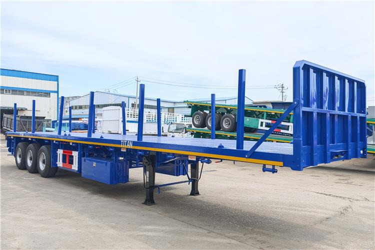 TITAN Tri Axle 40 foot Semi Truck Flatbed Trailer In Sierra Leone - Şasi dorse: fotoğraf 2 TITAN Tri Axle 40 foot Semi Truck Flatbed Trailer In Sierra Leone - Şasi dorse: fotoğraf 2