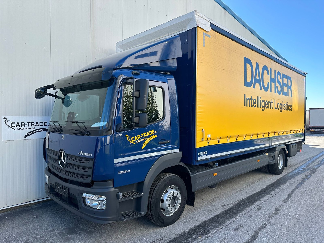Mercedes-Benz Atego 1524 LBW - Tenteli kamyon: fotoğraf 1 Mercedes-Benz Atego 1524 LBW - Tenteli kamyon: fotoğraf 1
