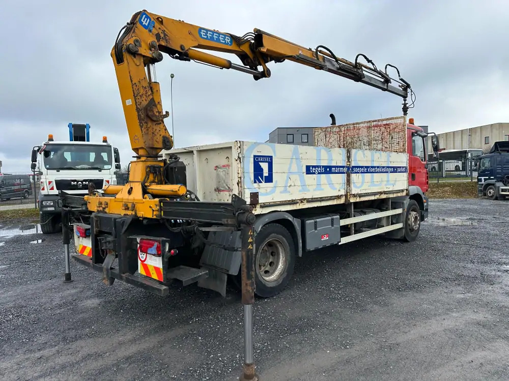 MAN TGM 18.280 *202000 km*Grue EFFER type 120 3 S*PREMIER PROPRIO - Vinçli kamyon, Sal/ Açık kasa kamyon: fotoğraf 2 MAN TGM 18.280 *202000 km*Grue EFFER type 120 3 S*PREMIER PROPRIO - Vinçli kamyon, Sal/ Açık kasa kamyon: fotoğraf 2