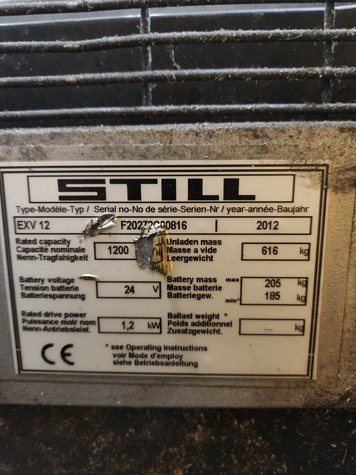 STILL EXV12 - Istif makinası: fotoğraf 4 STILL EXV12 - Istif makinası: fotoğraf 4