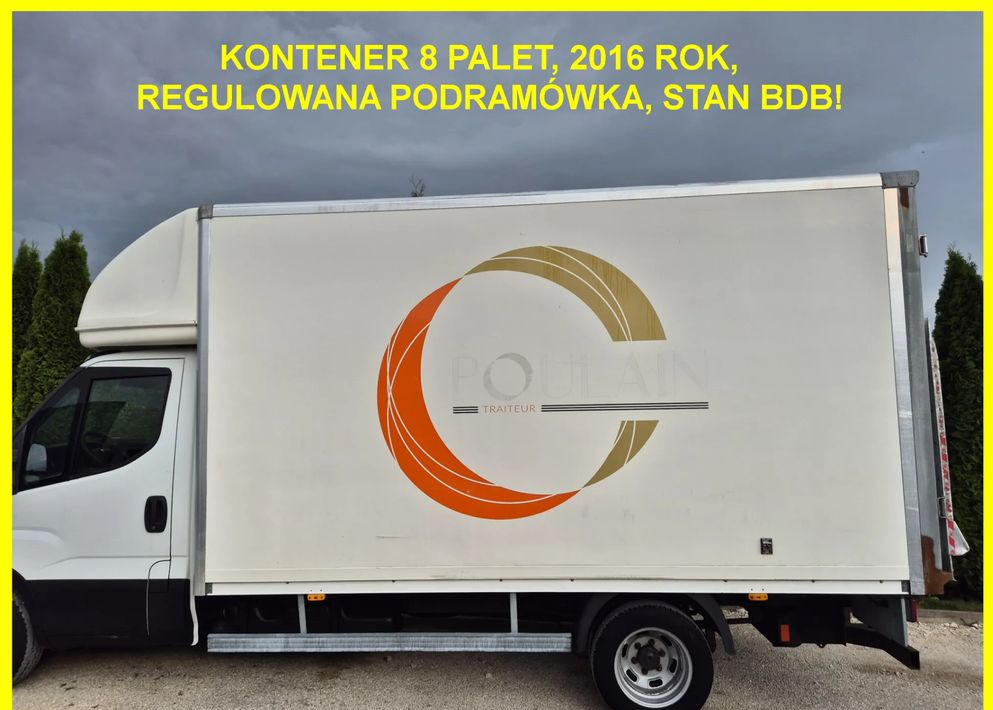 Kontener 8 palet 2016 rok, Iveco, Mastr, Sprinter, Ducato, Regulowana podramówka, stan bdb - Kapalı kasa: fotoğraf 1 Kontener 8 palet 2016 rok, Iveco, Mastr, Sprinter, Ducato, Regulowana podramówka, stan bdb - Kapalı kasa: fotoğraf 1