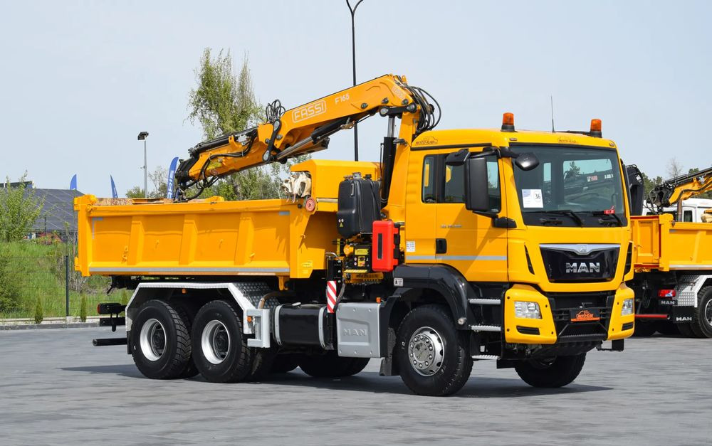 MAN TGS 26.400 / 6x4 / EURO 6 / UDT / HDS FASSI 165 / WYSUW x3 / ROTATOR / CHWYTAK / STEROWANIE RADIOWE / WZMOCNIONA RAMA / WYWROTKA / HYDROBURTA / AUTOMAT / 2017 / NOWE OPONY - 100% / NISKI PRZEBIEG - Damperli kamyon, Vinçli kamyon: fotoğraf 3 MAN TGS 26.400 / 6x4 / EURO 6 / UDT / HDS FASSI 165 / WYSUW x3 / ROTATOR / CHWYTAK / STEROWANIE RADIOWE / WZMOCNIONA RAMA / WYWROTKA / HYDROBURTA / AUTOMAT / 2017 / NOWE OPONY - 100% / NISKI PRZEBIEG - Damperli kamyon, Vinçli kamyon: fotoğraf 3