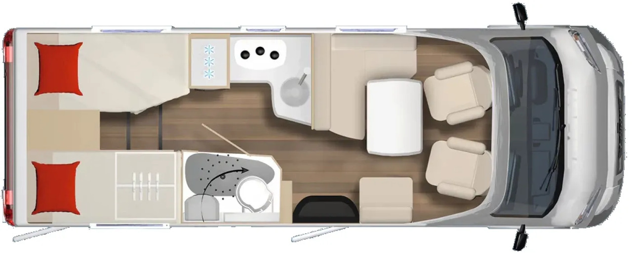 Bürstner B66 TD 690 G B 66 TD 690 Voll ausgestattet - Semi entegre karavan: fotoğraf 2 Bürstner B66 TD 690 G B 66 TD 690 Voll ausgestattet - Semi entegre karavan: fotoğraf 2