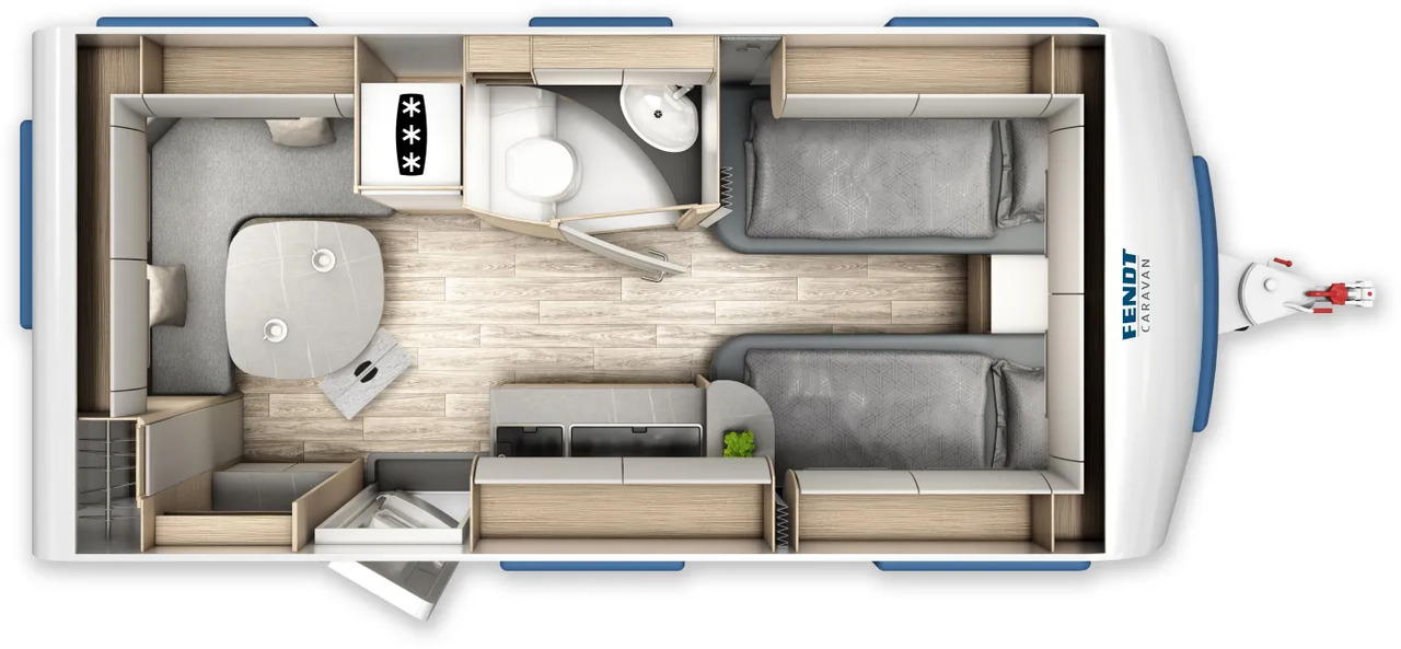 Fendt Bianco Activ 465 SGE 1.800 KG, Shower-Paket, GFK - Çekme karavan: fotoğraf 2 Fendt Bianco Activ 465 SGE 1.800 KG, Shower-Paket, GFK - Çekme karavan: fotoğraf 2