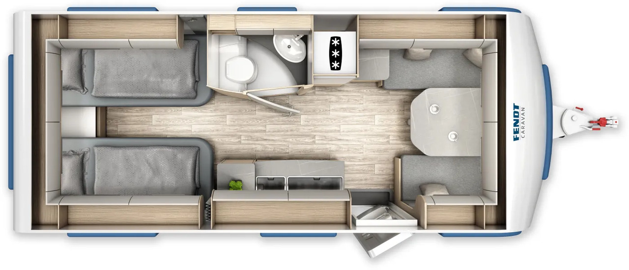 Fendt Bianco Activ 515 SGE Fahrzeug frei konfigurierbar - Çekme karavan: fotoğraf 2 Fendt Bianco Activ 515 SGE Fahrzeug frei konfigurierbar - Çekme karavan: fotoğraf 2