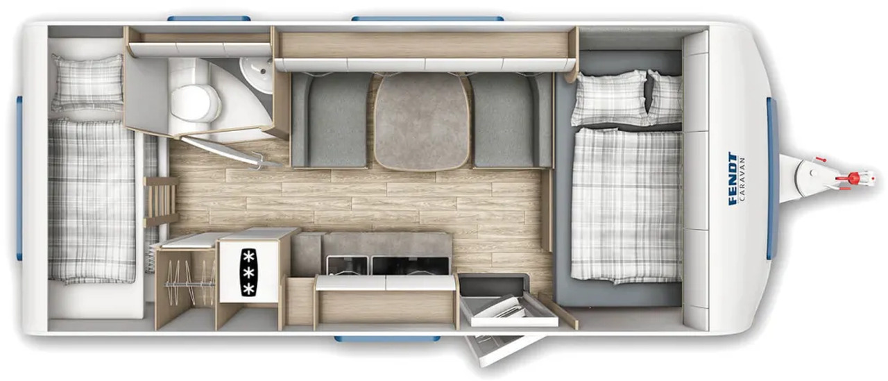 Wohnwagen Fendt Bianco Activ 515 SKF volle Hütte - Çekme karavan: fotoğraf 2 Wohnwagen Fendt Bianco Activ 515 SKF volle Hütte - Çekme karavan: fotoğraf 2
