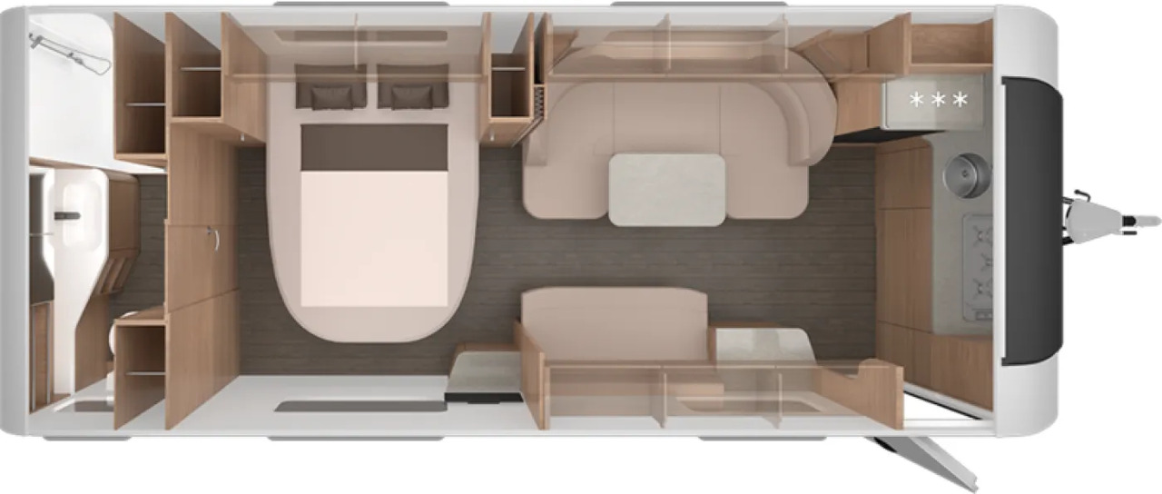 Wohnwagen Knaus Südwind 650 PXB 60 YEARS - Çekme karavan: fotoğraf 2 Wohnwagen Knaus Südwind 650 PXB 60 YEARS - Çekme karavan: fotoğraf 2