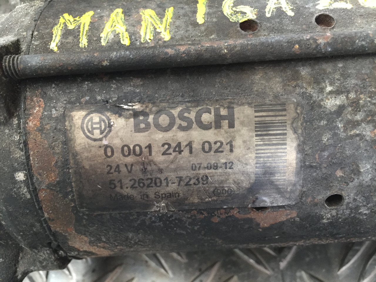 Gebrauchter Anlasser MAN TGA 26 480, Motor Typ D 2876 LF 12, Artikel Nr. : 51.26201 - 7239 - Starter - Kamyon: fotoğraf 5 Gebrauchter Anlasser MAN TGA 26 480, Motor Typ D 2876 LF 12, Artikel Nr. : 51.26201 - 7239 - Starter - Kamyon: fotoğraf 5