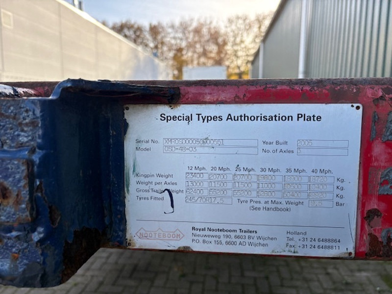 Alçak çerçeveli platform dorse Nooteboom osd-48-03: fotoğraf 9