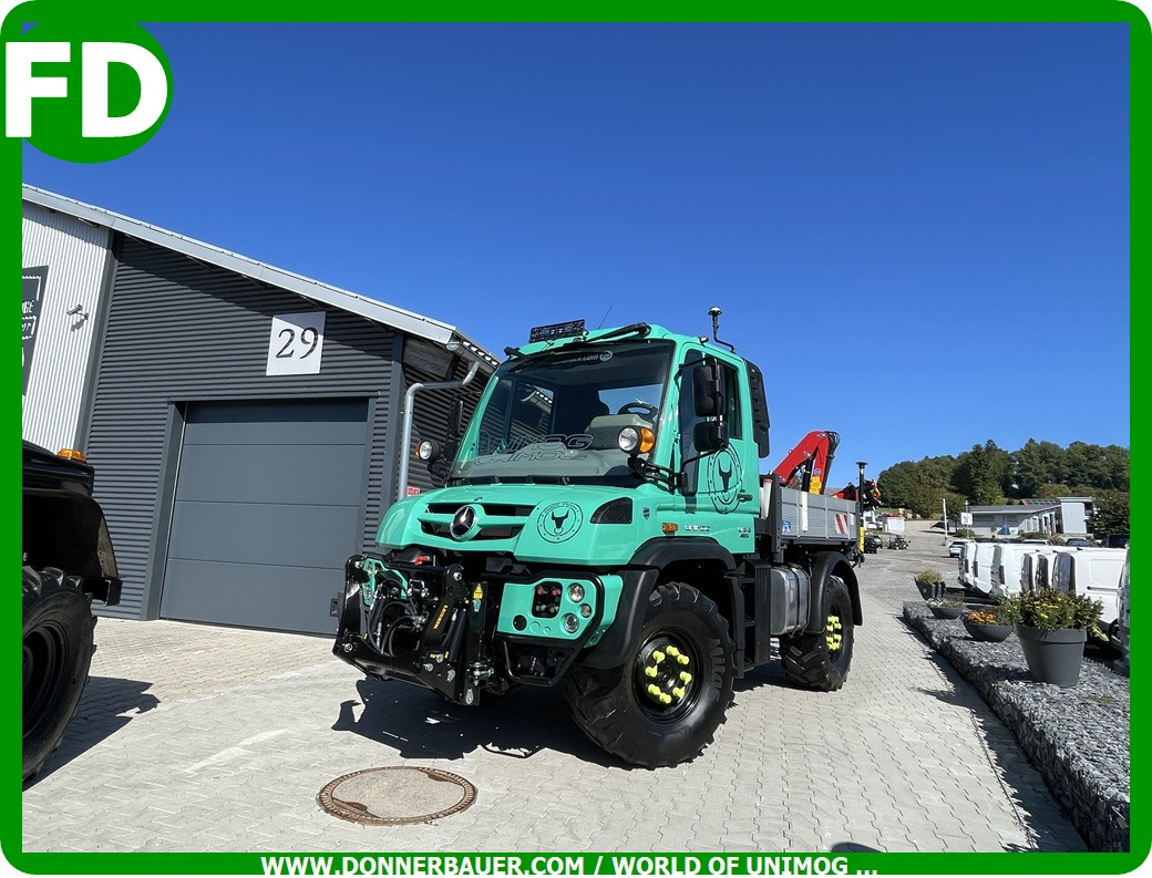 Unimog U318 - UHN mit Ladekran und Forstgreifer , Traumzustand - Vinçli kamyon: fotoğraf 2 Unimog U318 - UHN mit Ladekran und Forstgreifer , Traumzustand - Vinçli kamyon: fotoğraf 2