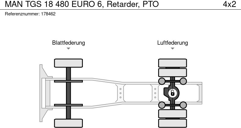 Çekici MAN TGS 18 480 EURO 6, Retarder, PTO: fotoğraf 11