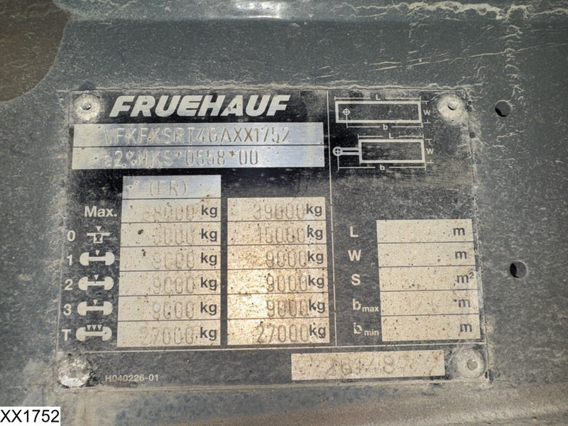 Fruehauf Tautliner - Tenteli dorse: fotoğraf 4 Fruehauf Tautliner - Tenteli dorse: fotoğraf 4