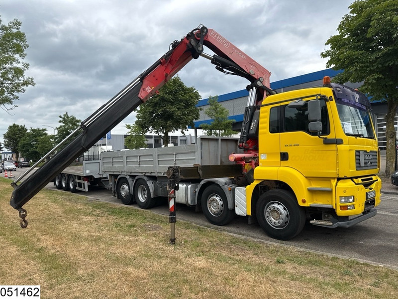 MAN TGA 35 400 8x2, Handgeschakeld, Fassi, Remote, Combi - Sal/ Açık kasa kamyon, Vinçli kamyon: fotoğraf 3 MAN TGA 35 400 8x2, Handgeschakeld, Fassi, Remote, Combi - Sal/ Açık kasa kamyon, Vinçli kamyon: fotoğraf 3