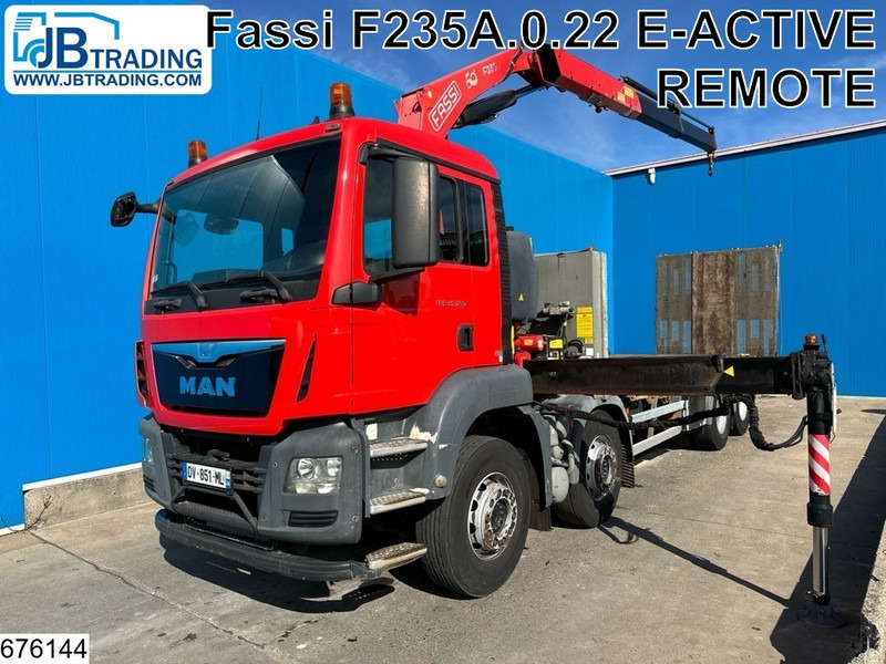 MAN TGS 35 360 8x2, EURO 6, FASSI, Winch - Sal/ Açık kasa kamyon, Vinçli kamyon: fotoğraf 1 MAN TGS 35 360 8x2, EURO 6, FASSI, Winch - Sal/ Açık kasa kamyon, Vinçli kamyon: fotoğraf 1