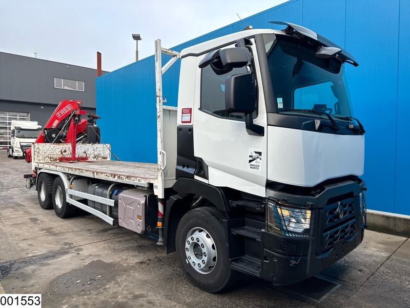 Renault C 380 6x4, EURO 6, Fassi, Steel suspension, Remote - Sal/ Açık kasa kamyon, Vinçli kamyon: fotoğraf 3 Renault C 380 6x4, EURO 6, Fassi, Steel suspension, Remote - Sal/ Açık kasa kamyon, Vinçli kamyon: fotoğraf 3