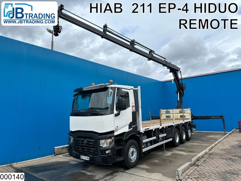 Renault C 430 8X4, EURO 6, HIAB, Remote - Sal/ Açık kasa kamyon, Vinçli kamyon: fotoğraf 1 Renault C 430 8X4, EURO 6, HIAB, Remote - Sal/ Açık kasa kamyon, Vinçli kamyon: fotoğraf 1