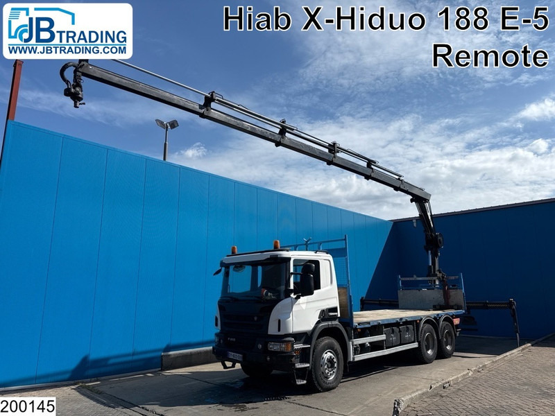 Scania P 410 6x4, EURO 6, Retarder, HIAB, Remote - Sal/ Açık kasa kamyon, Vinçli kamyon: fotoğraf 1 Scania P 410 6x4, EURO 6, Retarder, HIAB, Remote - Sal/ Açık kasa kamyon, Vinçli kamyon: fotoğraf 1