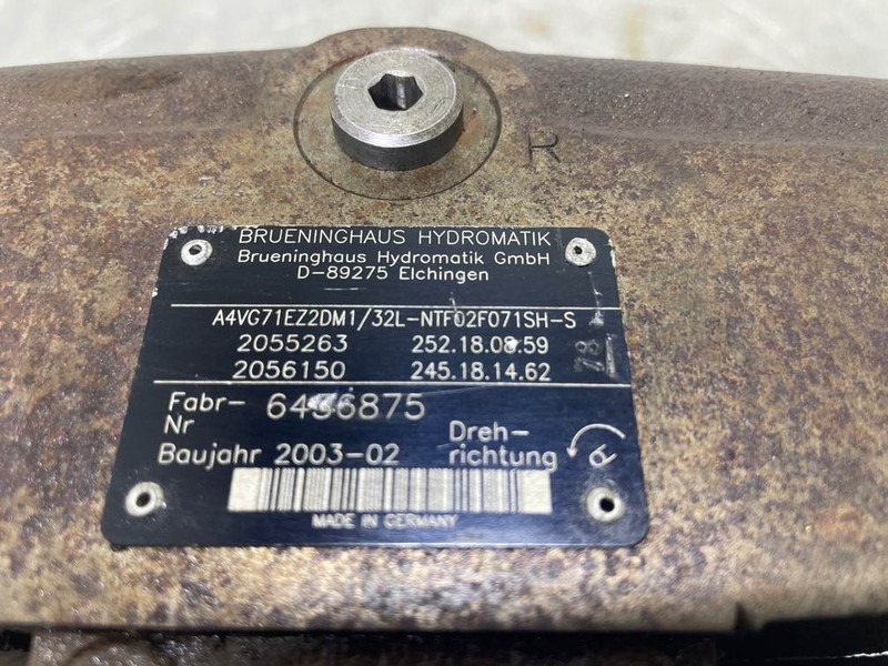Brueninghaus Hydromatik A4VG71EZ2DM1/32L-Drive pump/Fahrpumpe/Rijpomp - Hidrolik - İş makinaları: fotoğraf 4 Brueninghaus Hydromatik A4VG71EZ2DM1/32L-Drive pump/Fahrpumpe/Rijpomp - Hidrolik - İş makinaları: fotoğraf 4
