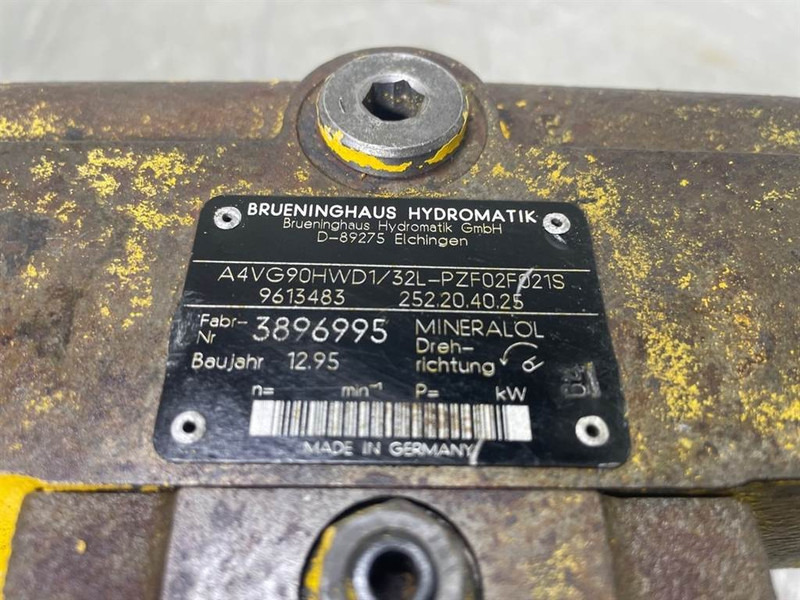 Brueninghaus Hydromatik A4VG90HWD1/32L-Drive pump/Fahrpumpe/Rijpomp - Hidrolik - İş makinaları: fotoğraf 4 Brueninghaus Hydromatik A4VG90HWD1/32L-Drive pump/Fahrpumpe/Rijpomp - Hidrolik - İş makinaları: fotoğraf 4
