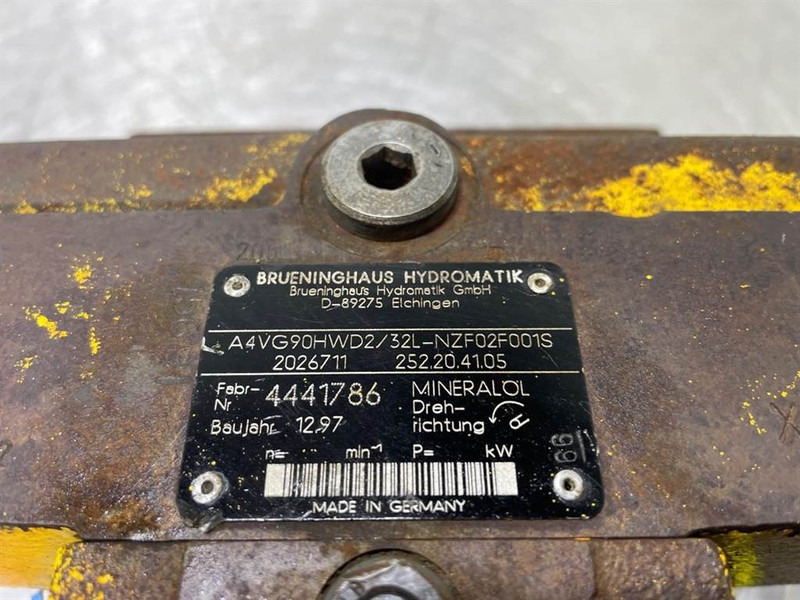 Brueninghaus Hydromatik A4VG90HWD2/32L-Drive pump/Fahrpumpe/Rijpomp - Hidrolik - İş makinaları: fotoğraf 5 Brueninghaus Hydromatik A4VG90HWD2/32L-Drive pump/Fahrpumpe/Rijpomp - Hidrolik - İş makinaları: fotoğraf 5