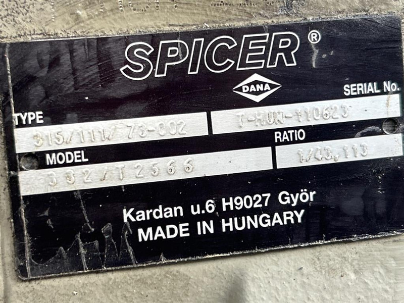 JCB 406-332/T2566-Dana Spicer 315/111/73-Axle/Achse/As - Aks ve yedek parça - İş makinaları: fotoğraf 5 JCB 406-332/T2566-Dana Spicer 315/111/73-Axle/Achse/As - Aks ve yedek parça - İş makinaları: fotoğraf 5