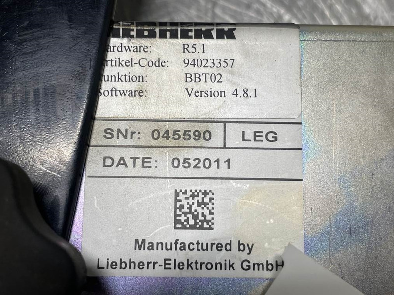Liebherr A934C-94023357-BBT02-R5.1-Display unit/Dashboard - Elektrik sistemi - İş makinaları: fotoğraf 5 Liebherr A934C-94023357-BBT02-R5.1-Display unit/Dashboard - Elektrik sistemi - İş makinaları: fotoğraf 5