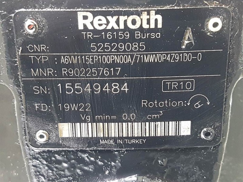 Manitou MLT630/730-Rexroth A6VM115EP100PN00A-Drive motor - Hidrolik - İş makinaları: fotoğraf 4 Manitou MLT630/730-Rexroth A6VM115EP100PN00A-Drive motor - Hidrolik - İş makinaları: fotoğraf 4