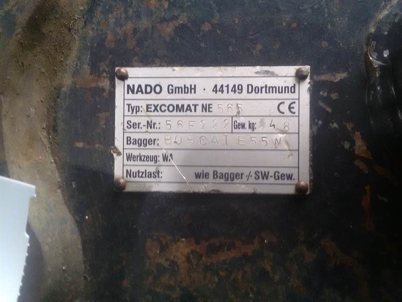 NADO Excomat NE 565 - Bobcat - Quick coupler - Çabuk bağlantı: fotoğraf 4 NADO Excomat NE 565 - Bobcat - Quick coupler - Çabuk bağlantı: fotoğraf 4
