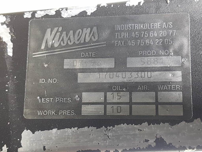 Nissens 170403300 - Oil Cooler/Kühler/Koeler - Motor ve yedek parça - İş makinaları: fotoğraf 4 Nissens 170403300 - Oil Cooler/Kühler/Koeler - Motor ve yedek parça - İş makinaları: fotoğraf 4