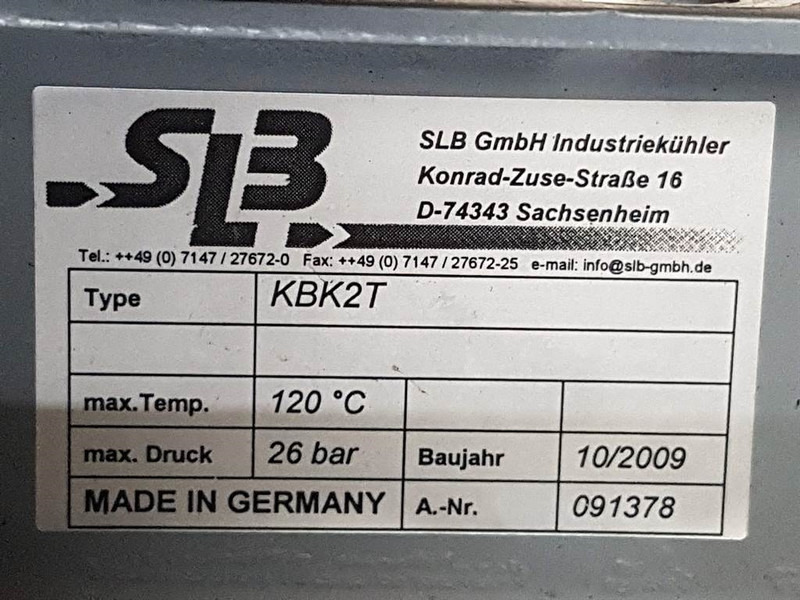 Zettelmeyer ZL-SLB KBK2T-091378-Cooler/Kühler/Koeler - Motor - İş makinaları: fotoğraf 4 Zettelmeyer ZL-SLB KBK2T-091378-Cooler/Kühler/Koeler - Motor - İş makinaları: fotoğraf 4