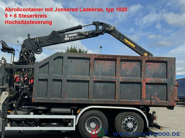 Abrollcontainer + Kran Jonsered 1020 7,3m = 1,4t - Kancalı konteyner: fotoğraf 1 Abrollcontainer + Kran Jonsered 1020 7,3m = 1,4t - Kancalı konteyner: fotoğraf 1