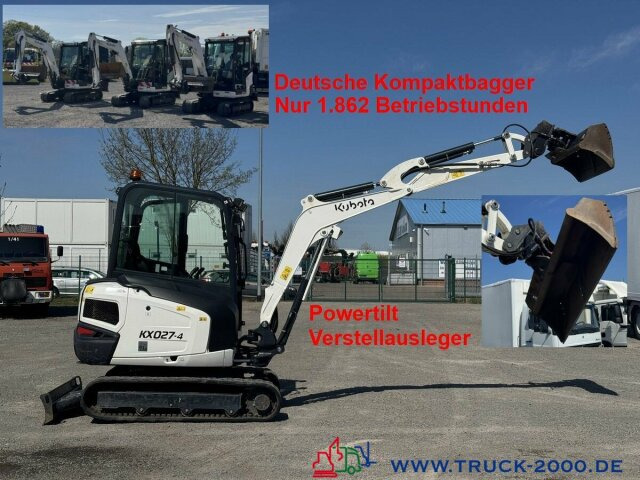 Kubota Kubota KX027-4 GL Verstellausleger + Powertilt - Mini ekskavatör: fotoğraf 1 Kubota Kubota KX027-4 GL Verstellausleger + Powertilt - Mini ekskavatör: fotoğraf 1