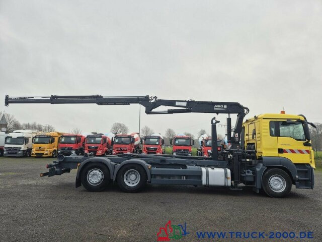 Kancalı yükleyici kamyon, Vinçli kamyon MAN TGS 26.320 Meiller RK 2070+ Kran MKG HLK 177+FB: fotoğraf 8