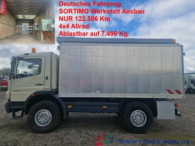 Mercedes-Benz Atego 824 4x4 Ideal Werkstatt-Wohn-Expeditionsmobil - Kapalı kasa kamyon: fotoğraf 1 Mercedes-Benz Atego 824 4x4 Ideal Werkstatt-Wohn-Expeditionsmobil - Kapalı kasa kamyon: fotoğraf 1