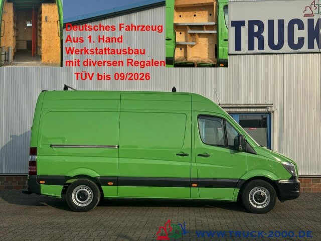 Mercedes-Benz Sprinter 316 Hoch + Lang + Werkstattausbau Klima - Panelvan: fotoğraf 1 Mercedes-Benz Sprinter 316 Hoch + Lang + Werkstattausbau Klima - Panelvan: fotoğraf 1