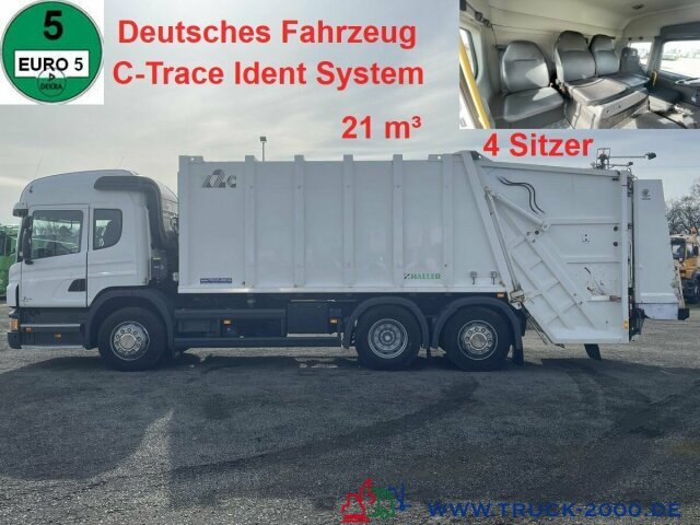 Scania P320 Haller 21m³ Schüttung C-Trace Ident.4 Sitze - Çöp kamyonu: fotoğraf 1 Scania P320 Haller 21m³ Schüttung C-Trace Ident.4 Sitze - Çöp kamyonu: fotoğraf 1