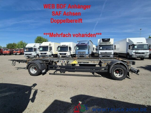 Web-Trailer 18 Box Carrier - Luft - SAF Achsen - Konteynır taşıyıcı/ Yedek karoser römork: fotoğraf 1 Web-Trailer 18 Box Carrier - Luft - SAF Achsen - Konteynır taşıyıcı/ Yedek karoser römork: fotoğraf 1