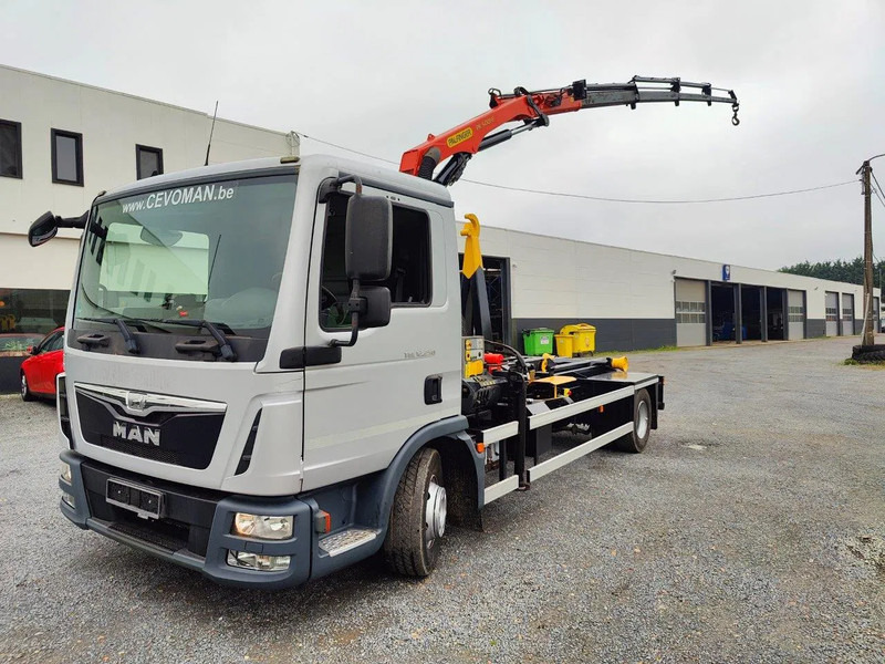 MAN TGL 12.250 City-Abroller Container + Palfinger PK5001 Remote - Kancalı yükleyici kamyon, Vinçli kamyon: fotoğraf 1 MAN TGL 12.250 City-Abroller Container + Palfinger PK5001 Remote - Kancalı yükleyici kamyon, Vinçli kamyon: fotoğraf 1