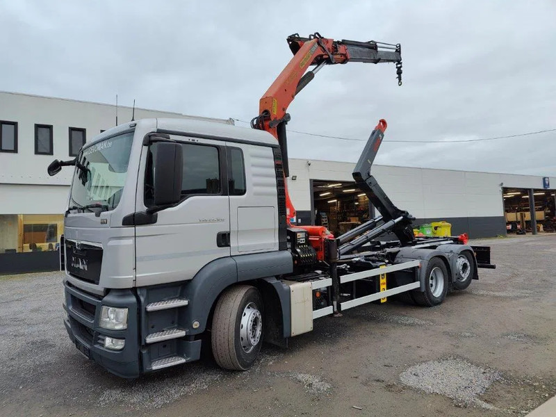 MAN TGS 26.320 Container Multilift + Kraan Palfinger PK16502 - Kancalı yükleyici kamyon, Vinçli kamyon: fotoğraf 1 MAN TGS 26.320 Container Multilift + Kraan Palfinger PK16502 - Kancalı yükleyici kamyon, Vinçli kamyon: fotoğraf 1