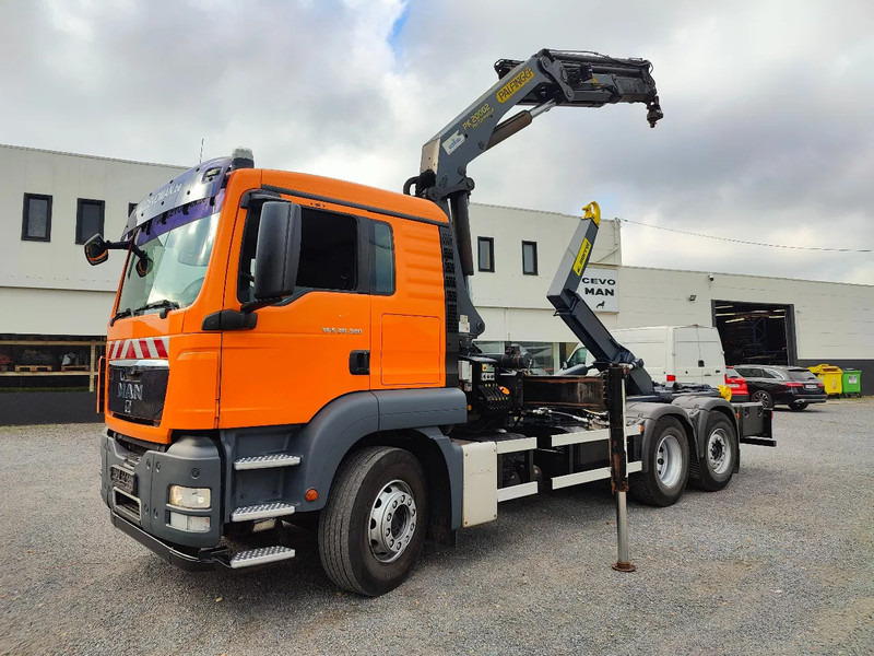 MAN TGS 26.320 Palfinger PK20002 Cotainer Marrel - Kancalı yükleyici kamyon, Vinçli kamyon: fotoğraf 1 MAN TGS 26.320 Palfinger PK20002 Cotainer Marrel - Kancalı yükleyici kamyon, Vinçli kamyon: fotoğraf 1